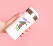 Koala Sticker on Water Bottle